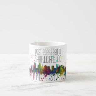 CHARLOTTE, NORTH CAROLINA SKYLINE ESPRESSO CUP