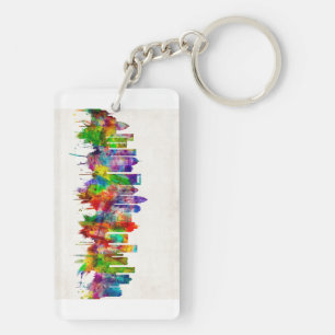 Charlotte North Carolina Skyline Key Ring