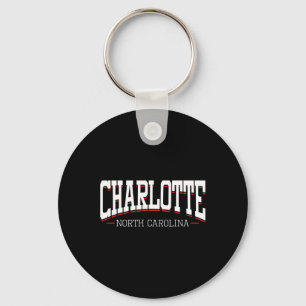 Charlotte North Carolina Vacation College Style Nc Key Ring