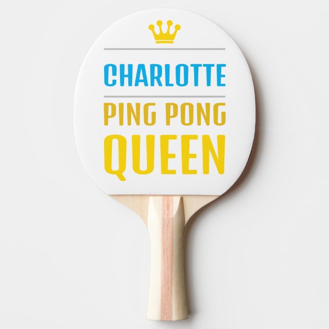 Charlotte Ping Pong Paddle (Front)