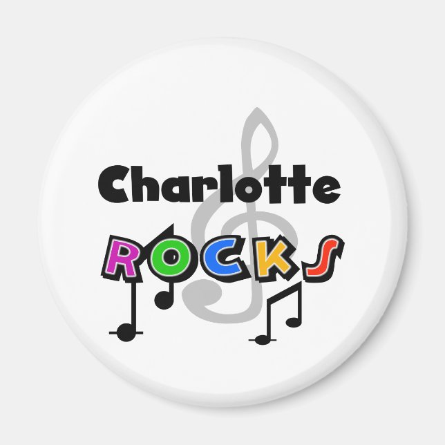 Charlotte Rocks Magnet (Front)