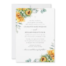 Charlotte Rustic Sunflowers Christian Wedding