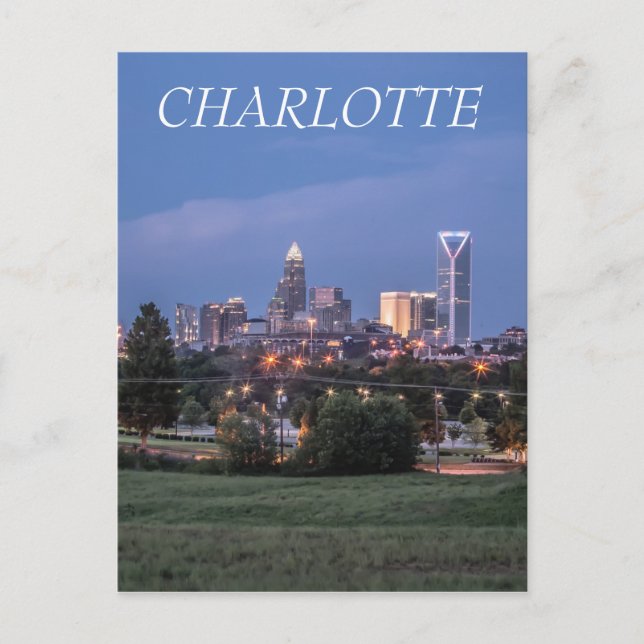 Charlotte skyline postcard (Front)