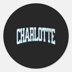 Charlotte Soccer Vintage City _1 Classic Round Sticker