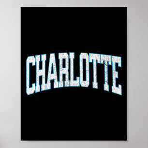 Charlotte Soccer Vintage City Poster