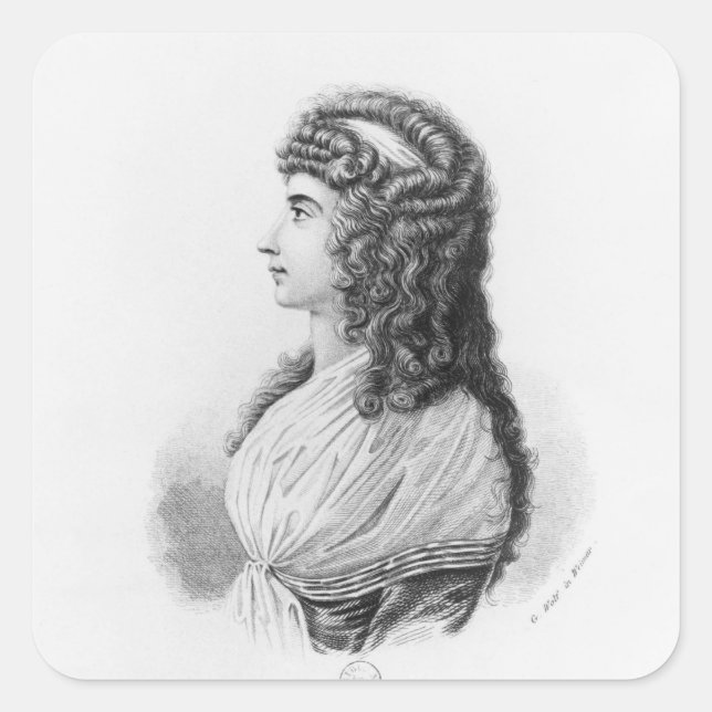 Charlotte von Stein, born von Schardt, late Square Sticker (Front)