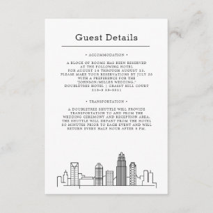 Charlotte Wedding Guest Info Enclosure Card