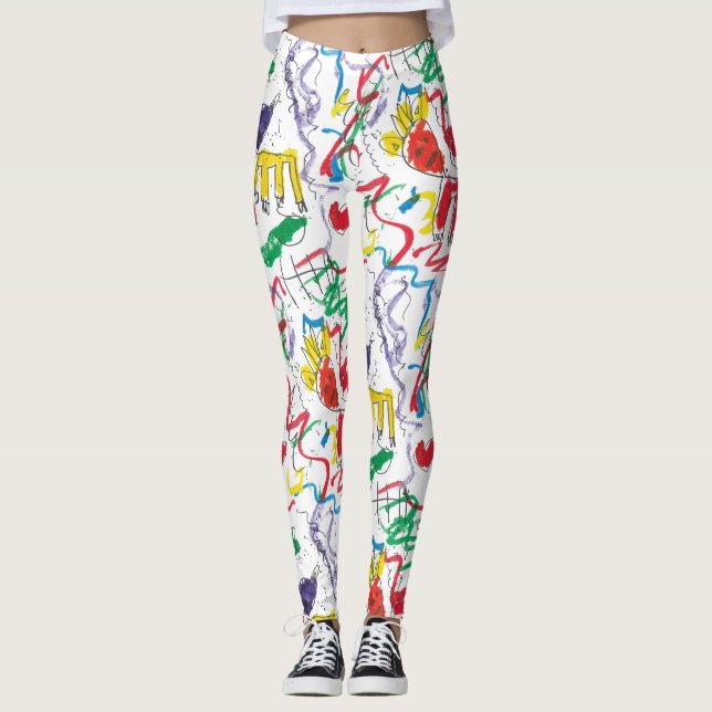 Charlotte's basquiat inspired  leggings (Front)
