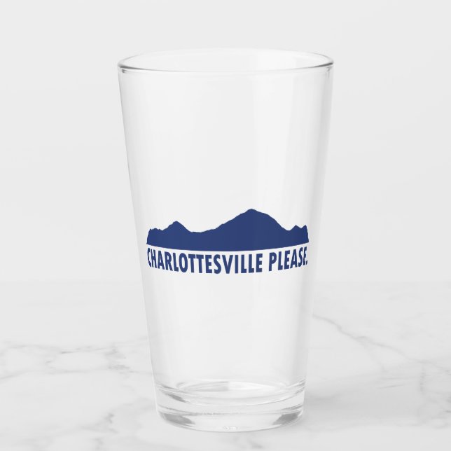 Charlottesville Please Glass (Front)