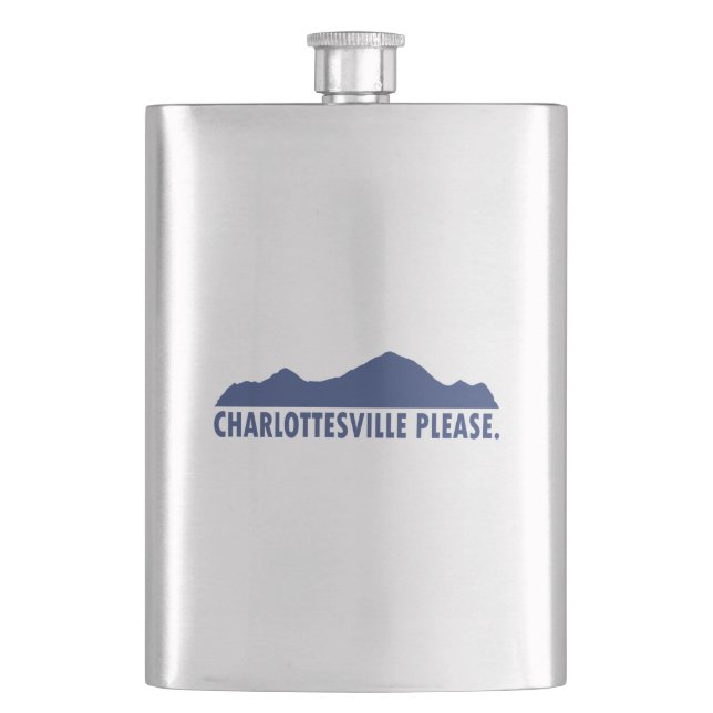 Charlottesville Please Hip Flask (Front)