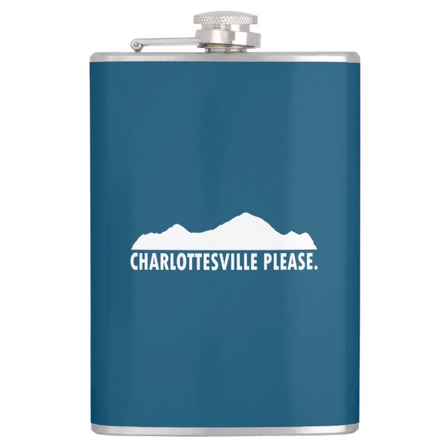 Charlottesville Please Hip Flask (Front)