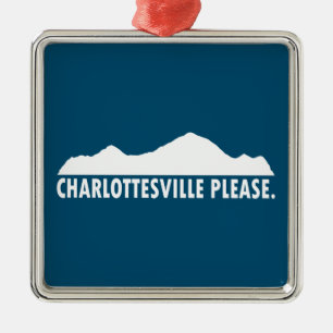 Charlottesville Please Metal Ornament