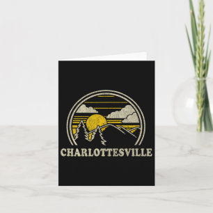 Charlottesville Virginia Va T Shirt Vintage Hiking Card