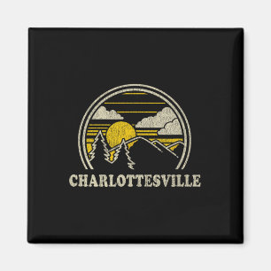 Charlottesville Virginia Va T Shirt Vintage Hiking Magnet