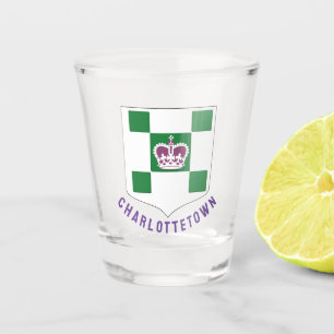 Charlottetown coat of arms - PEI Shot Glass