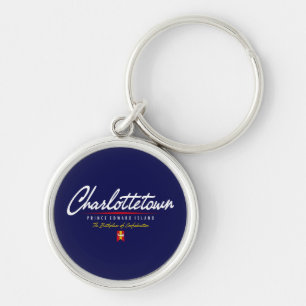 Charlottetown Script Key Ring