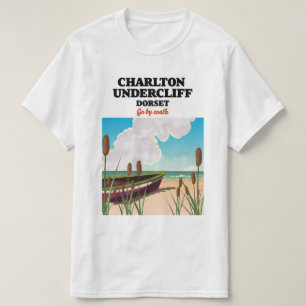 Charlton Undercliff Beach, Dorset travel poster T-Shirt