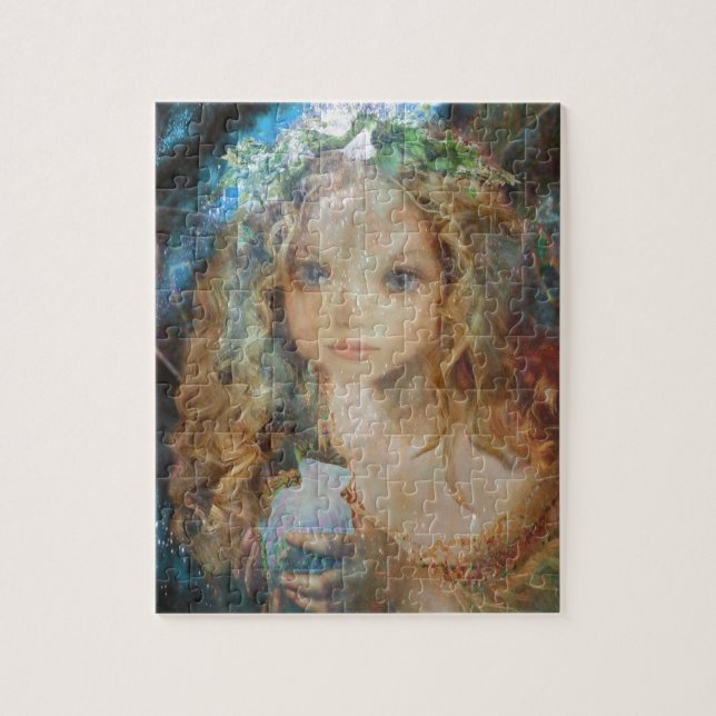 Charm - Fairy Angel with Fairy Dust Blessings Jigsaw Puzzle (Vertical)