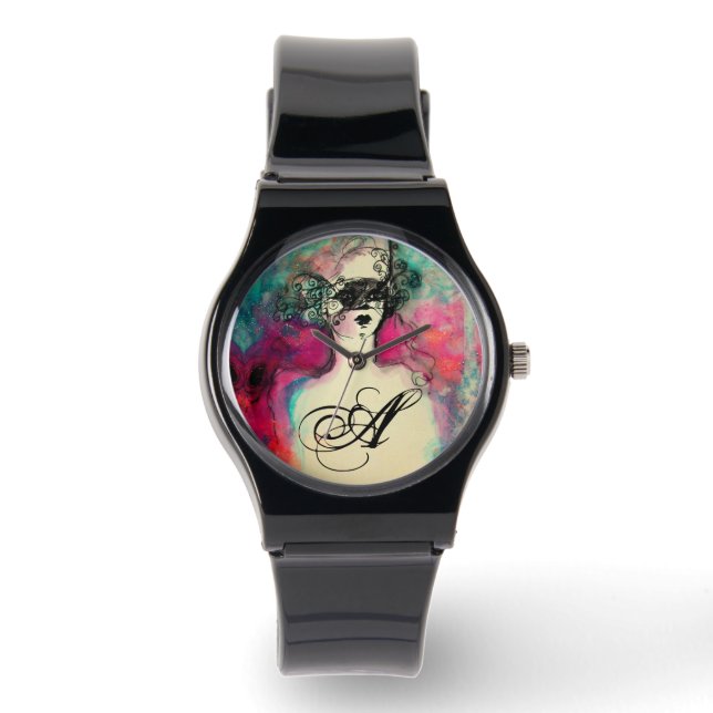 CHARM MONOGRAM / Mysterious Beauty with Mask Watch (Front)