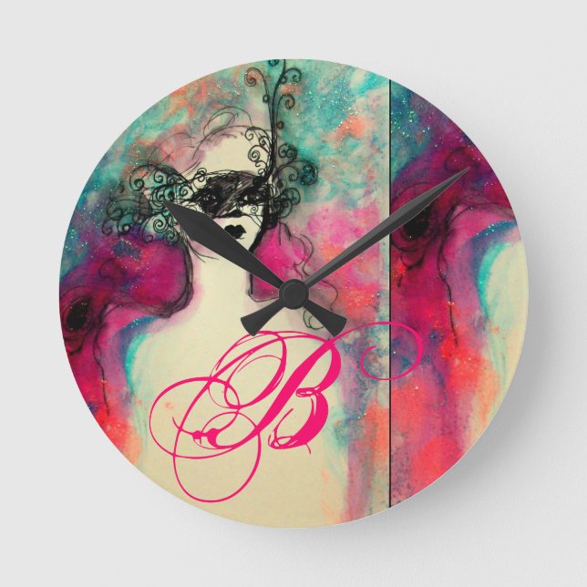 CHARM MONOGRAM ROUND CLOCK (Front)