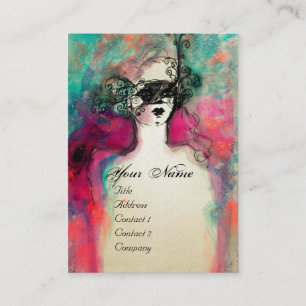 CHARM MONOGRAM White Pearl Paper Business Card