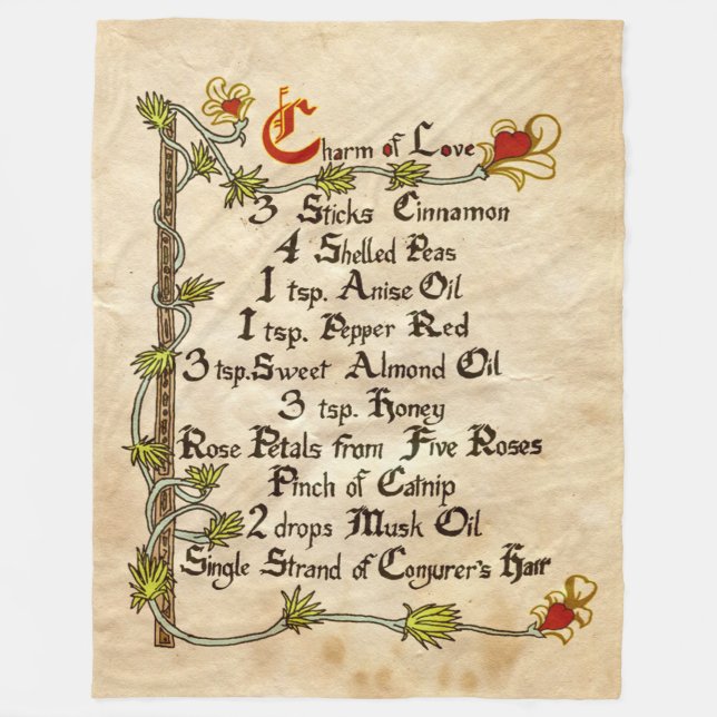 Charm Of Love Fleece Blanket (Front)