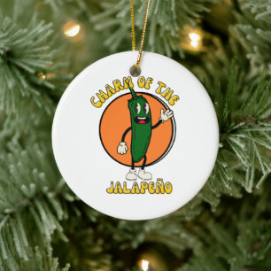 Charm of the Jalapeño Ceramic Ornament