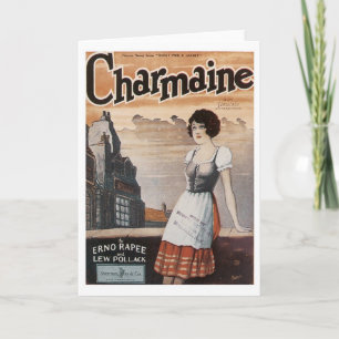 Charmaine Vintage Songbook Cover Card
