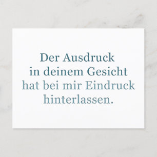 Charmante "Denk an dich" Karte Postcard