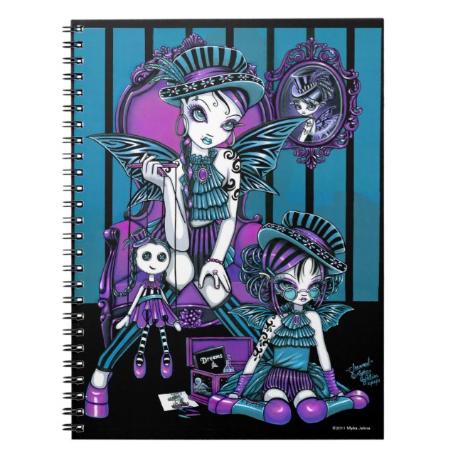 "Charmed" Gothic Couture Magical Fairy Notebook (Front)