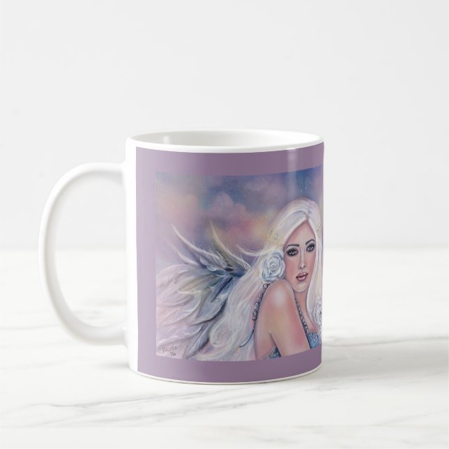 Charmeine Heavenly angel art by Renee Lavoie   Coffee Mug (Left)