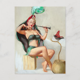 Charmer Pin Up Postcard