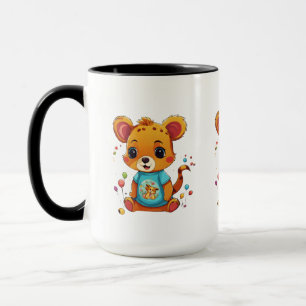 Charming 15 oz Combo Mugs with Adorable Animal 