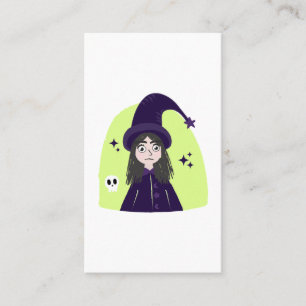 Charming Angry Cute Witch Appointment Card