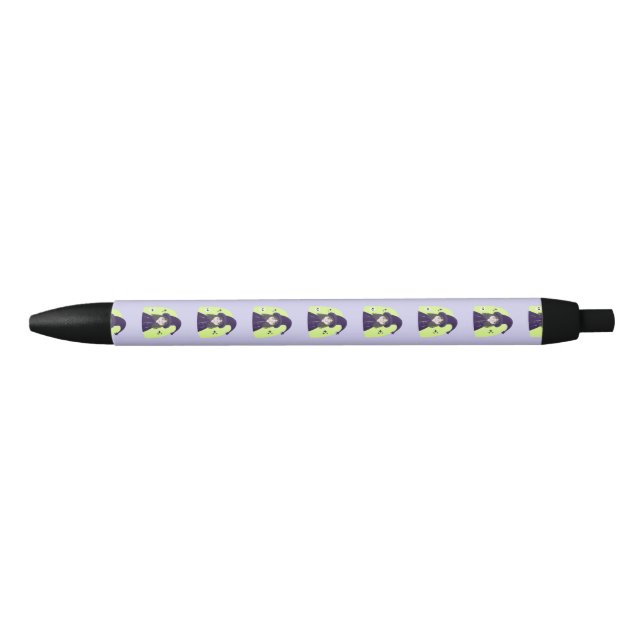 Charming Angry Cute Witch Black Ink Pen (Front)