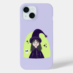 Charming Angry Cute Witch iPhone 15 Case