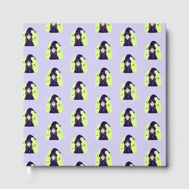 Charming Angry Cute Witch Guest Book (Front)