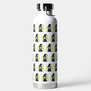 Charming Angry Cute Witch Water Bottle