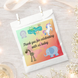 Charming Animal Friends Thank You For Celebrating  Favour Bag