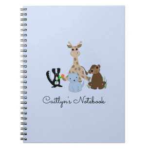Charming Animals Personalised Notebook