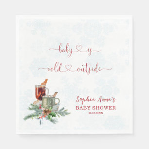 Charming Baby Is Cold Outside Baby Shower  Napkin
