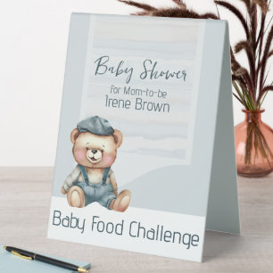Charming Baby Shower Table Tent Sign