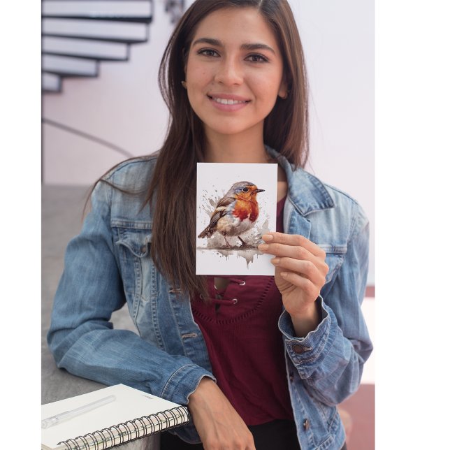 Charming Backyard Robin Postcard (Creator Uploaded)