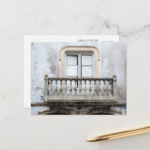 Charming Balcony in Portugal Postcard