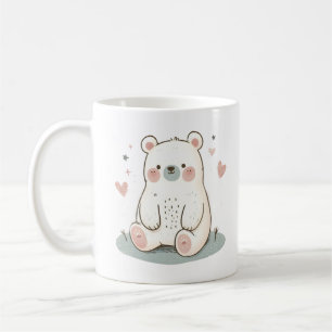 Charming Bear with Woodland Whimsy Coffee Mug
