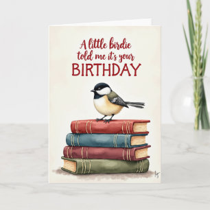 Charming Bird Birthday Card