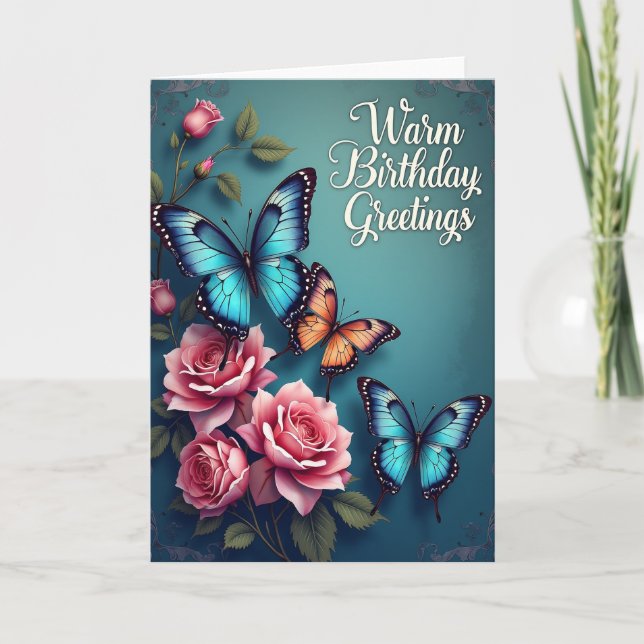 Charming Birthday Insect Card (Front)