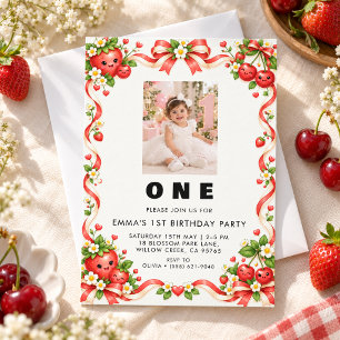 Charming Birthday Photo Invitation for Kids