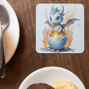 Charming Blue Dragon Frostfire Coaster