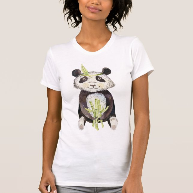 Charming Boho Panda T-Shirt (Front)